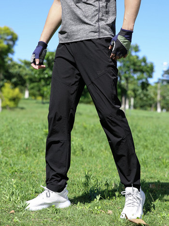Летни леки и тънки спортни панталони Мъжки дишащи бързосъхнещи спортни панталони за голф на открито Мъжки еластични найлонови ежедневни дълги спортни панталони