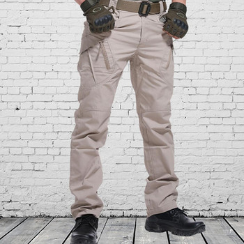 Мъжки тактически панталони Еластични военни панталони с много джобове Мъжки ежедневни есенни пролетни карго панталони за мъже Тънки за открито