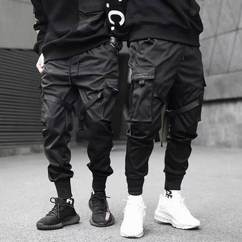 Harajuku Joggers Cargo Παντελόνι Ανδρικά Μόδα Στρατιωτική Τεχνολογία Τρέξιμο Street Wear Ανδρικά ρούχα Hip Hop Punk Αθλητικά Ρούχα Καλοκαίρι