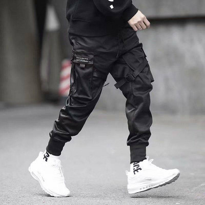 Harajuku Joggers Cargo Παντελόνι Ανδρικά Μόδα Στρατιωτική Τεχνολογία Τρέξιμο Street Wear Ανδρικά ρούχα Hip Hop Punk Αθλητικά Ρούχα Καλοκαίρι
