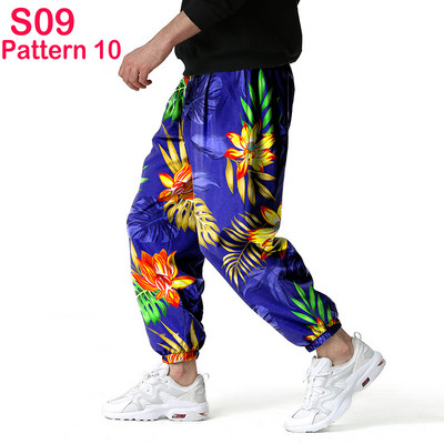 Fashion Traditional Nation Print Βαμβακερό λινό Παντελόνι Joggers Ανδρικά Παντελόνια Hip Hop Harem Ανδρικά Hippie Casual Streetwear Φούτερ