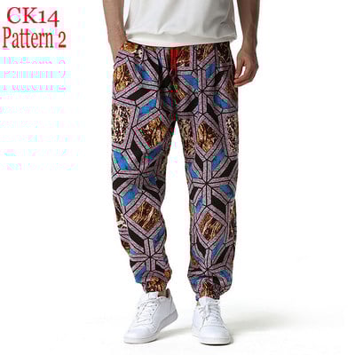 Fashion Traditional Nation Print Βαμβακερό λινό Παντελόνι Joggers Ανδρικά Παντελόνια Hip Hop Harem Ανδρικά Hippie Casual Streetwear Φούτερ