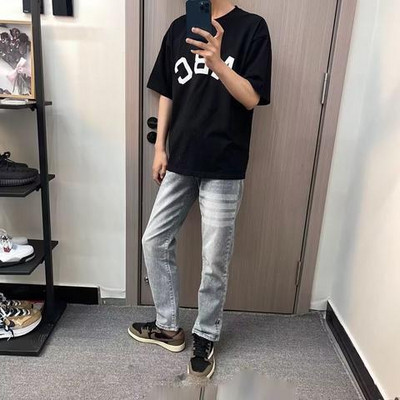 Nova luksuzna odjeća u korejskom stilu za 2023. Hip-hop traperice za muškarce i žene Klasične Tom smeđe pruge s printom Hlače s ravnim nogavicama