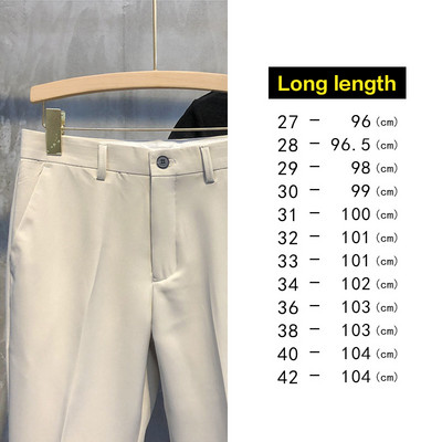Sügistalvine pahkluu pikkusega püksid mehed õhukesed töö sörkimine sotsiaalne pidulik ülikond püksid meeste bränd khaki must Korea pluss suurus 40 42