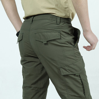 Тънки армейски военни панталони Тактически карго панталони Мъжки водоустойчиви бързосъхнещи дишащи панталони Мъжки ежедневни тънки панталони 4XL