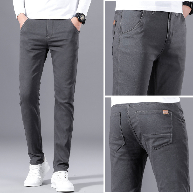 Muške hlače Proljeće Jesen Ležerne hlače Sportske hlače za mršavljenje 2022 Nove ravne hlače malih nogavica 28-38 Muške hlače