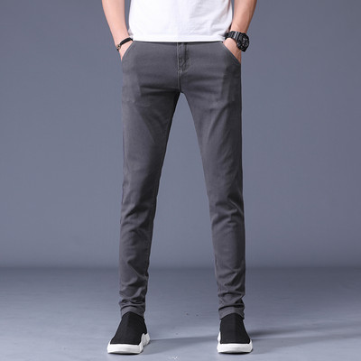 Pantaloni clasici pentru bărbați kaki casual 2023 New Business Fashion Pantaloni stretch din bumbac slim Fit Îmbrăcăminte de marcă masculină