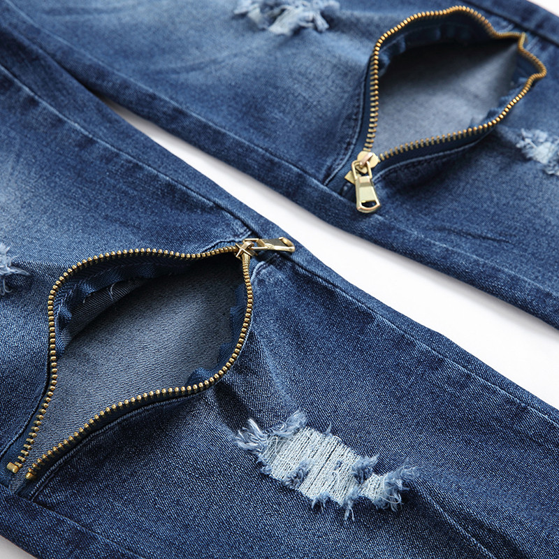 Muške traperice 2023 Denim Tide Brand široke ravne Hong Kong stil širokih nogavica Ležerne uništene duge hlače velike veličine