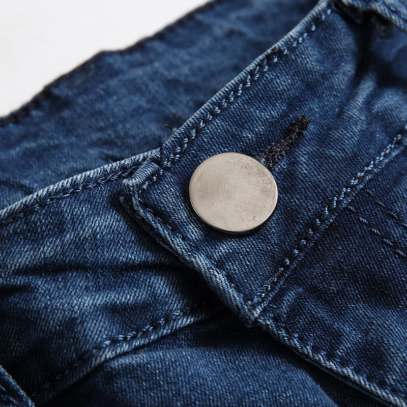 High Street traperice s rupama na koljenima Tide Brand Jeans Muške američke retro vide rupe hlače s rupama na tanke noge velike veličine