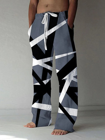 Καλοκαιρινό φαρδύ παντελόνι 2023 Ανδρικά μοντέρνα αναπνέοντα παντελόνια χιπ χοπ Νέο ίσιο παντελόνι φαρδύ ανδρικό χαλαρό παντελόνι δρόμου