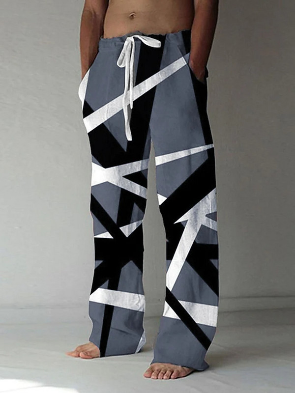 Ljetne široke hlače 2023. Muške modne prozračne hip-hop hlače Nove ravne široke hlače Muške široke ulične ležerne hlače