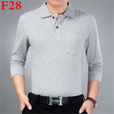 Μακρυμάνικα μπλουζάκια άνοιξη φθινοπώρου 2023 Ανδρικά ρούχα με γιακά με ριγέ ριγέ τσέπη Λεπτή χαλαρή μόδα casual μπλούζες