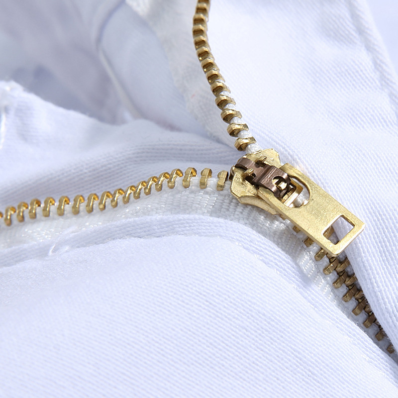 Uued pestud teksad Denim meeste püksid valge trükiga püksid Slim Fit pikad teksad moe suur suurus