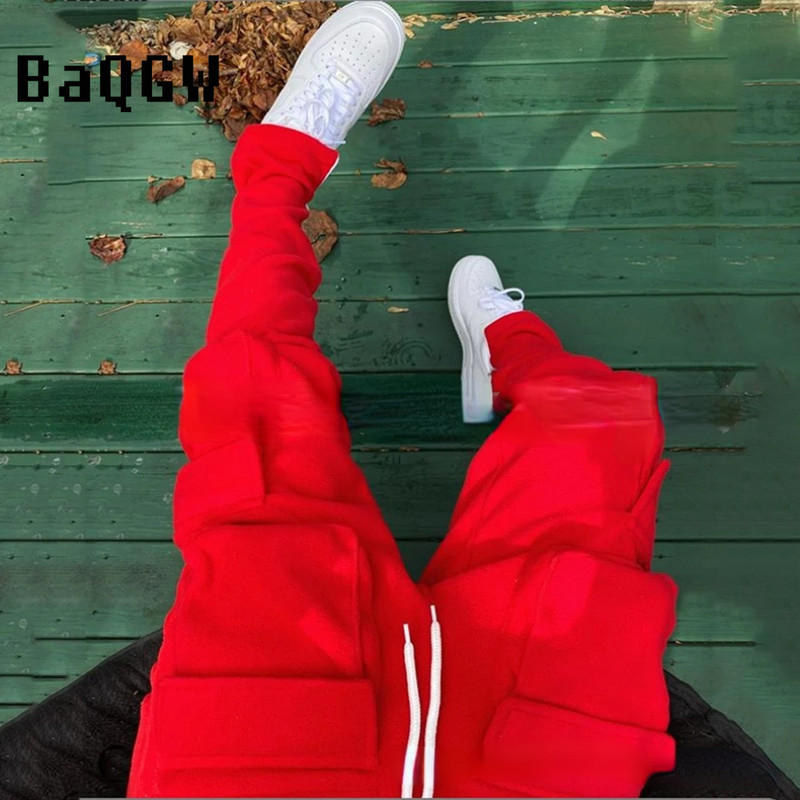 Nove muške ležerne hlače Safari stil Višestruke opcije boja Rastezljive džogeri s uzicom Trenirke Jesenske muške hlače