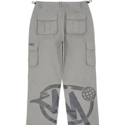 Streetwear Y2K Cargo Pant Kombinezoni Minus Two Black Pants 2023 New Harajuku Fashion Ležerne široke muške hlače s ravnim širokim nogavicama