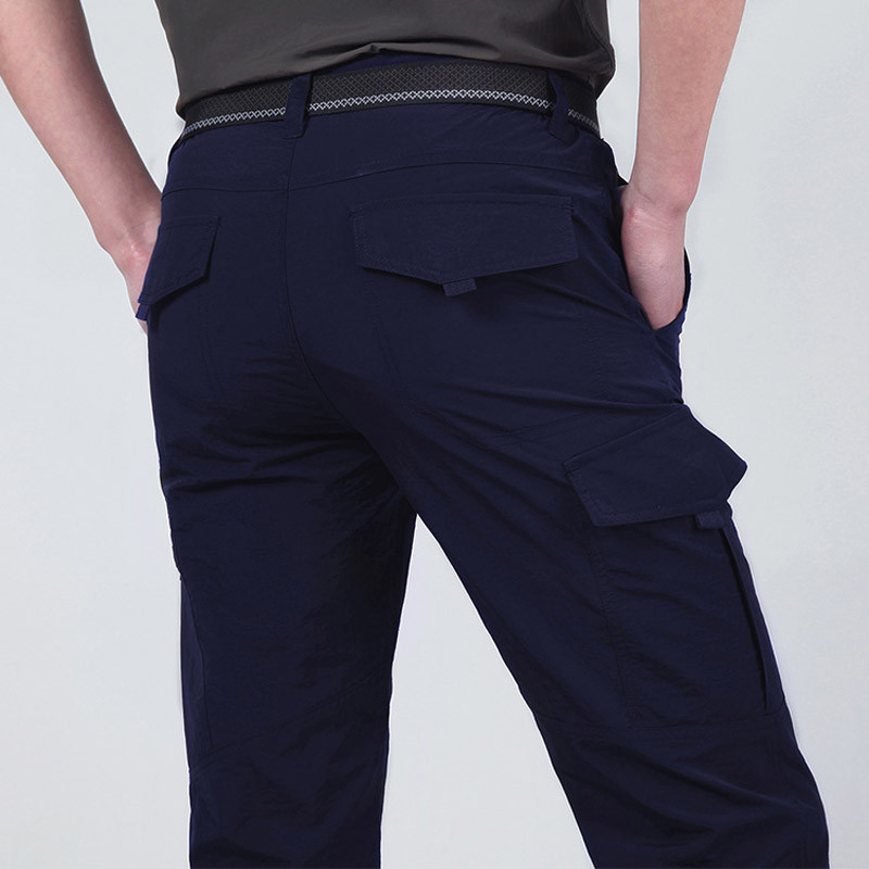 Meeste kerged taktikalised mitmetaskulised välipüksid, hingavad vabaaja sõjaväelased, meeste veekindlad kiiresti kuivavad püksid