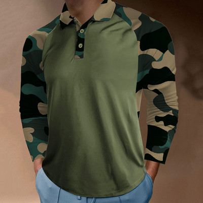 Sõjaväe vormisärk Meeste kamuflaažiga võitlussärgid, pikkade varrukatega vabaaja mugavus, vaba välisspordi T-särk särk top pluus