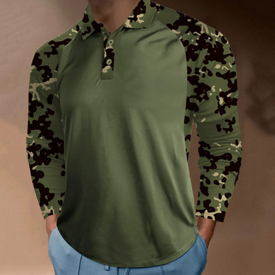 Sõjaväe vormisärk Meeste kamuflaažiga võitlussärgid, pikkade varrukatega vabaaja mugavus, vaba välisspordi T-särk särk top pluus