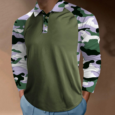 Sõjaväe vormisärk Meeste kamuflaažiga võitlussärgid, pikkade varrukatega vabaaja mugavus, vaba välisspordi T-särk särk top pluus