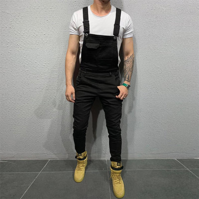 Traperice Muški kombinezoni Traper Dungaree Kombinezoni s naramenicama Muški kombinezoni Cargo radne hlače Hlače Distressed Mens Casual Moto Biker Hlače