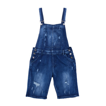 2020 Популярни мъжки гащеризони със скъсани дънки Hi Street Distressed Denim Bib гащеризон за мъжки дънки Панталони с тиранти Мъжки гащеризони