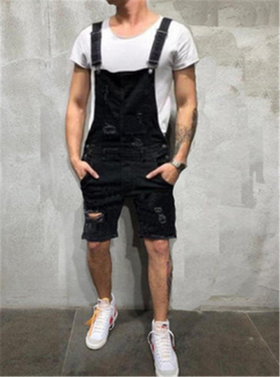 2020. Popularni muški kombinezoni s poderanim trapericama Hi Street Očajni traper kombinezoni s naramenicama za muške traperice Hlače s tregerima Muške kombinezone