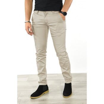 Есен 2022 Нови ежедневни панталони Мъжки 6 цвята Класически стил Модни бизнес Прави панталони Slim Fit Едноцветни ежедневни мъжки дрехи Горещи