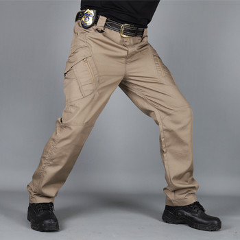 Мъжки военни тактически панталони Водоустойчиви карго панталони Мъжки дишащи SWAT Army Едноцветни бойни дълги панталони Работни джогинг S-6XL