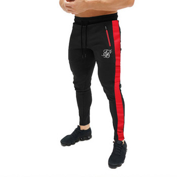 Мъжки висококачествени полиестерни панталони с марка Sik Silk, фитнес ежедневни панталони, ежедневни тренировки, фитнес, ежедневни спортни панталони за джогинг