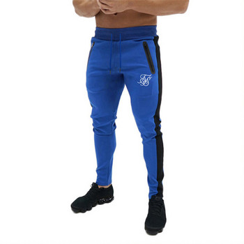 Мъжки висококачествени полиестерни панталони с марка Sik Silk, фитнес ежедневни панталони, ежедневни тренировки, фитнес, ежедневни спортни панталони за джогинг