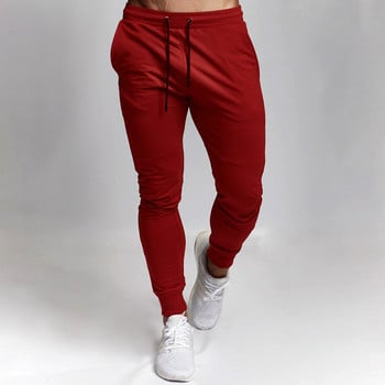 Мъжки тънки панталони за джогинг, заострени спортни панталони за джогинг Бягане Упражнения Фитнес тренировка