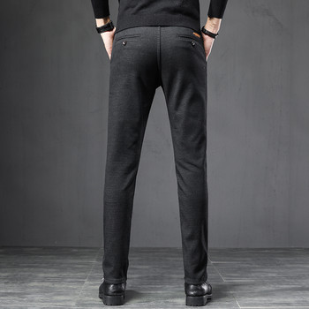 Ανοιξιάτικο φθινόπωρο επαγγελματικό φόρεμα 2023 Ανδρικό παντελόνι με ελαστική μέση από παγωμένο ύφασμα Casual παντελόνι Επίσημο κοινωνικό κοστούμι παντελόνι κοστούμι Homme