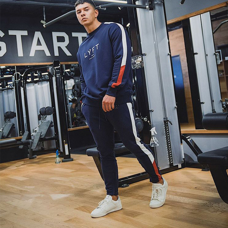 2022 Mood Puuvillane Kootud Vabaaja Sport Meeste Püksid Jõusaal Fitness Sügis ja Talv Uued lahtised pliiatspüksid Sport dressipüksid