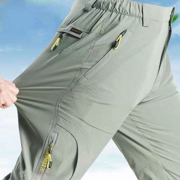 Мъжки спортни ежедневни панталони Летни тънки разтегливи панталони за туризъм на открито Бързосъхнещи панталони Тактически мъжки трекинг водоустойчиви панталони