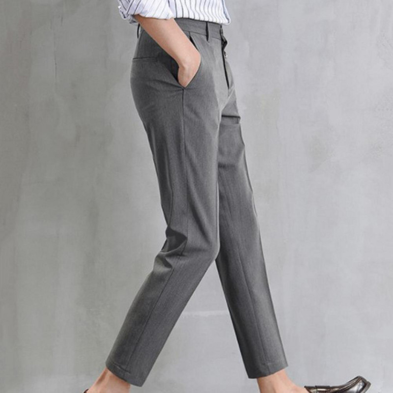 Populaarsed meeste ülikonnapüksid ühevärvilised klassikaline Slim Fit sirge mustriga keskmise vöökohaga püksid äripüksid vabaaja püksid brändi rõivad