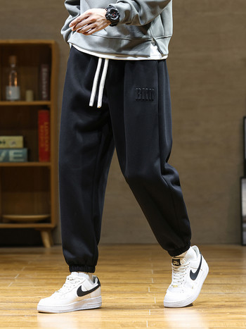 Φθινόπωρο Νέο Ανδρικό Φούτερ 2023 Φαρδύ παντελόνι Jogger Παντελόνι Hip Hop Streetwear Μήκος Αστραγάλου Βαμβακερό χαλαρό παντελόνι Plus Size 8XL