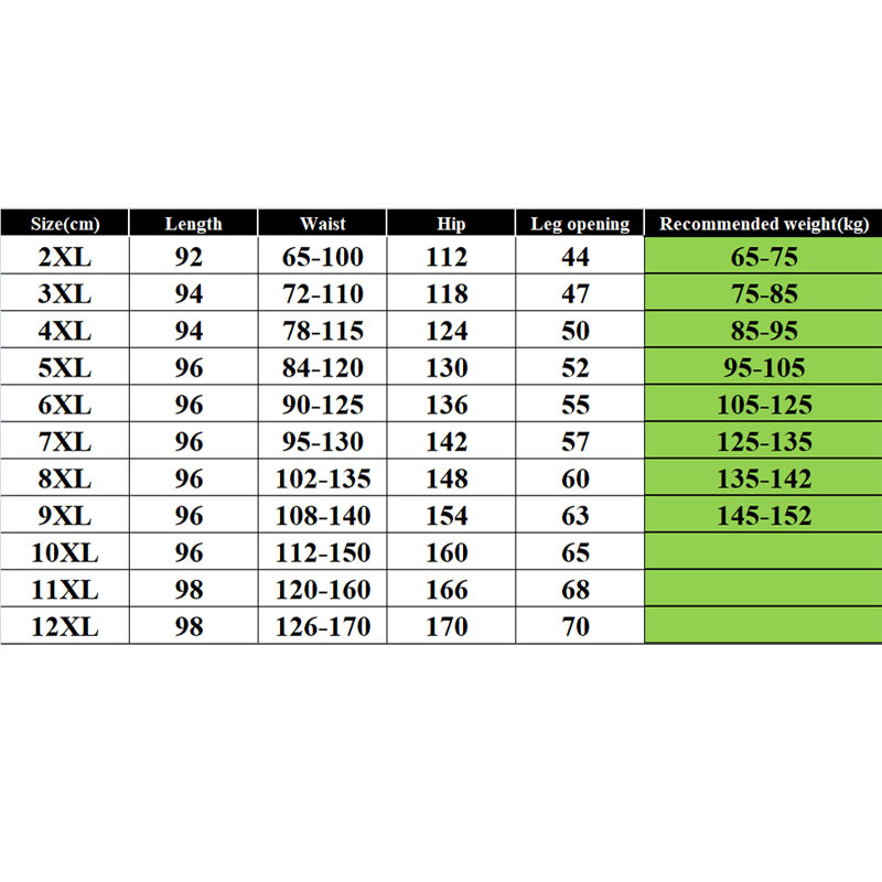 Suvised meeste püksid 12XL 11XL 10XL 9XL 8XL 7XL vöökoht 170cm puuvillased plusssuuruses pahkluuni ulatuvad püksid