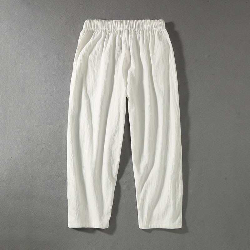Suvised meeste püksid 12XL 11XL 10XL 9XL 8XL 7XL vöökoht 170cm puuvillased plusssuuruses pahkluuni ulatuvad püksid
