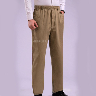 Ανοιξιάτικο καλοκαιρινό παντελόνι Ανδρικό 5XL 6XL 7XL 8XL Φαρδιά μέση 130cm Plus Size Λεπτό στυλ Παντελόνι μεγάλου μεγέθους