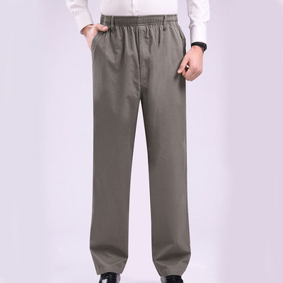 Ανοιξιάτικο καλοκαιρινό παντελόνι Ανδρικό 5XL 6XL 7XL 8XL Φαρδιά μέση 130cm Plus Size Λεπτό στυλ Παντελόνι μεγάλου μεγέθους