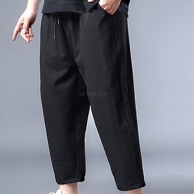 Kevad sügis pluss suuruses meeste püksid 5XL 6XL 7XL 8XL vöökoht 140cm Õhukesed vabaaja meeste püksid