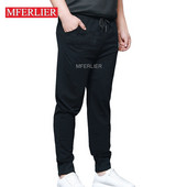 Proljeće Jesen 8XL 150 kg Muške poslovne hlače 7XL 6XL 5XL Velike hlače crne boje