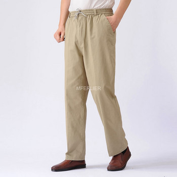 Пролет Лято Панталони с голям размер 12XL 11XL 10XL 9XL 8XL Памучни широки панталони Мъжки