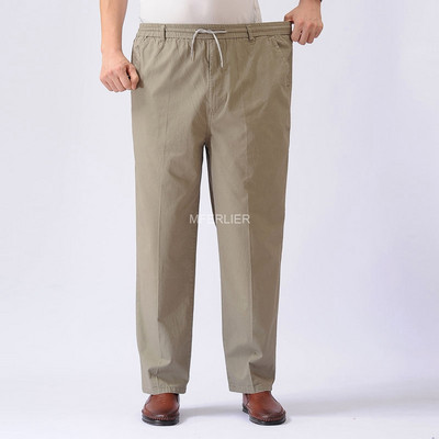 Primavara Vara Pantaloni mari dimensiuni 12XL 11XL 10XL 9XL 8XL Pantaloni largi din bumbac Barbati