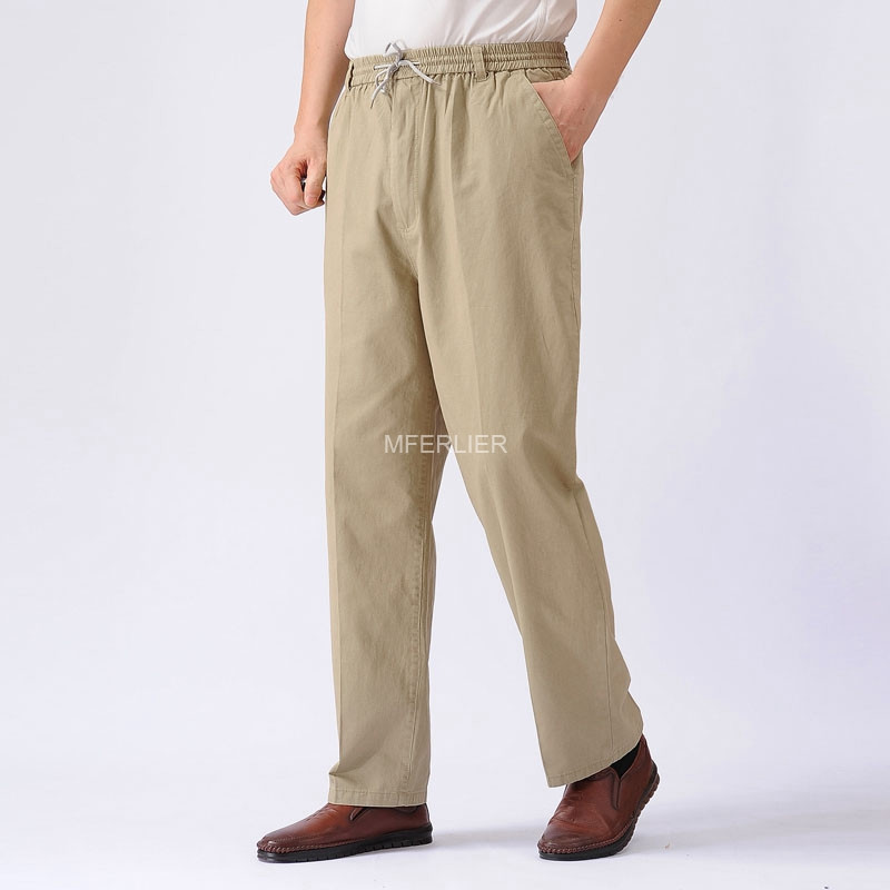 Primavara Vara Pantaloni mari dimensiuni 12XL 11XL 10XL 9XL 8XL Pantaloni largi din bumbac Barbati