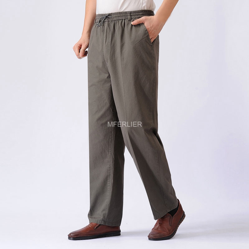 Primavara Vara Pantaloni mari dimensiuni 12XL 11XL 10XL 9XL 8XL Pantaloni largi din bumbac Barbati