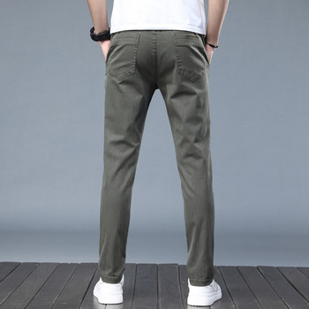 Νέο ανδρικό καθημερινό παντελόνι Ανοιξιάτικο φθινόπωρο Ελαστικό λεπτό ίσιο αναπνεύσιμο παντελόνι για άνδρες Καθημερινό παντελόνι γραφείου Joggers Stretch Ανδρικό