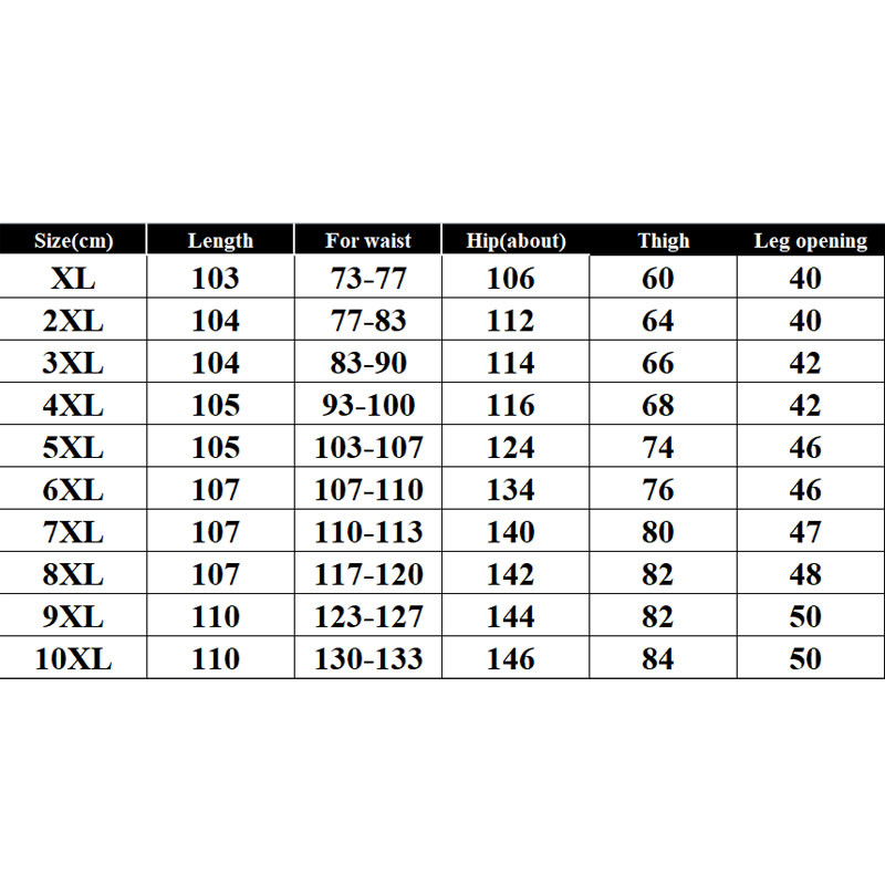 Jesen ljetne muške hlače 10XL 5XL 6XL 7XL 8XL 9XL Plus veličina Tanke muške hlače 6 boja