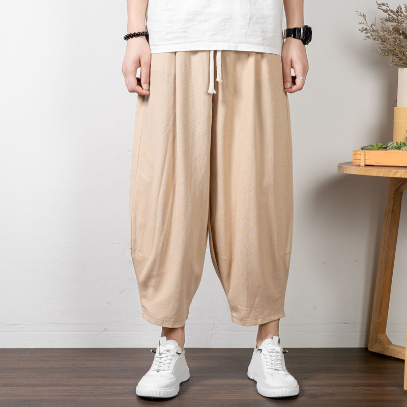 140KG kevadsuvi Pluss suurus püksid 6XL 7XL 8XL puuvillased püksid meeste lahtised 5 värvi