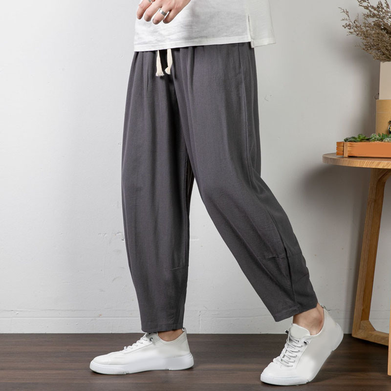 140KG kevadsuvi Pluss suurus püksid 6XL 7XL 8XL puuvillased püksid meeste lahtised 5 värvi